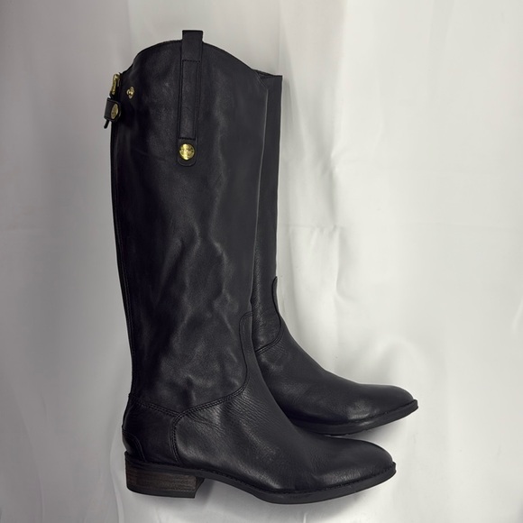 Sam Edelman Shoes - Sam Edelman Black Leather Knee-High Boots - Size 8